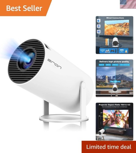 Smart mini projector with - 4k,